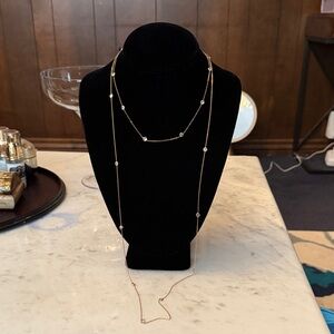 Elegant Gold filled Necklace with cz Accents